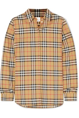 Burberry | Checked cotton-poplin shirt | NET-A-PORTER.COM