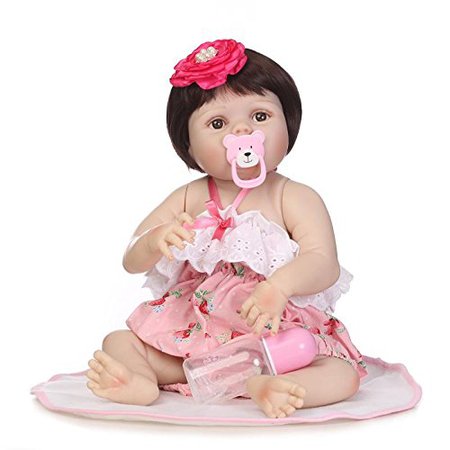 Amazon.com: BZDOLL 22-inch Reborn Dolls Lifelike Reborn Baby Dolls Girl Full Vinyl Silicone Baby Doll Realistic Newborn Girl Toy Baby Birthday Gifts: Gateway