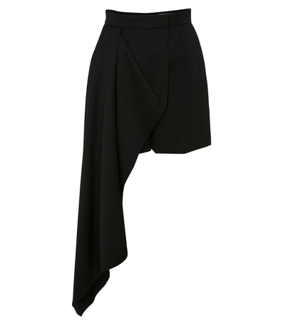 black asymmetrical skirt