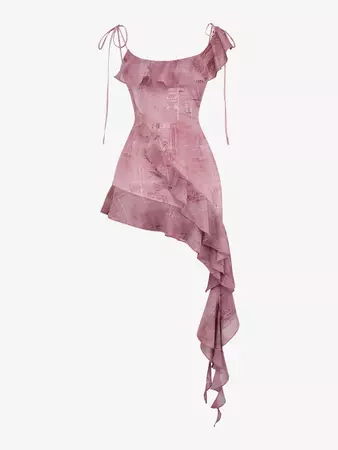 HOUSE OF CB - Lyrah ruffle-trim stretch-woven mini dress | Selfridges.com