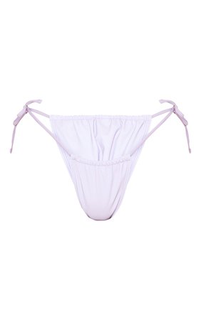 Lilac Reflective Adjustable Tie Side Bikini Bottom - Tie Side Bikini - Bikinis - Swimwear - Clothing | PrettyLittleThing