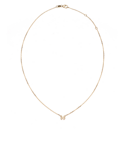 18K Gold Butterfly - Reverie : Mini Symbol Stationary Necklace – FoundRae
