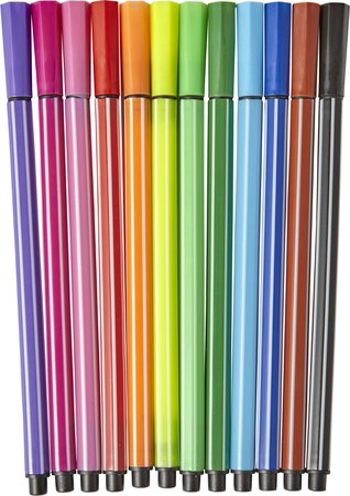 12 water-based felt tip pens, Pale bl (pen set) - Reklámajándék.hu Ltd.
