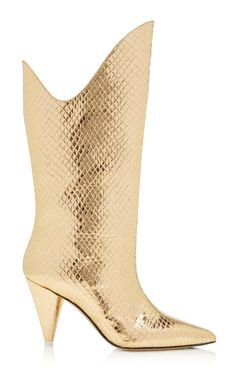 Attico - Bette gold boots