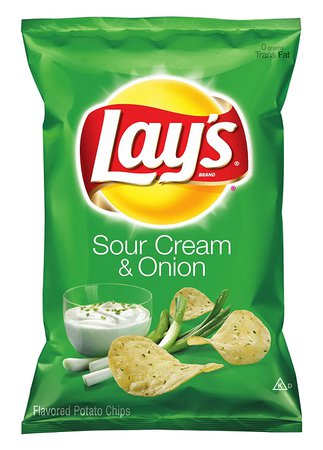 Lay's Potato Chips, Sour Cream and Onion, 9.5 Ounce