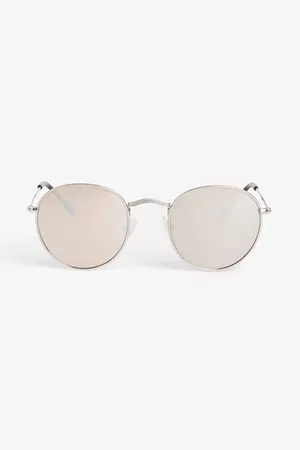 Classic wire sunglasses - Silvery metallic - Sunglasses - Monki BE