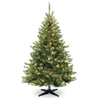6ft National Christmas Tree Company Kincaid Spruce Artificial Christmas Tree Bulb Clear : Target