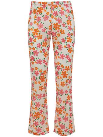 ERL share Multicolor Viscose Lounge Pants In White,orange,pink