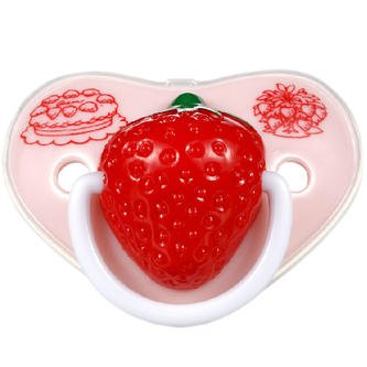 Pink Strawberry Pacifier