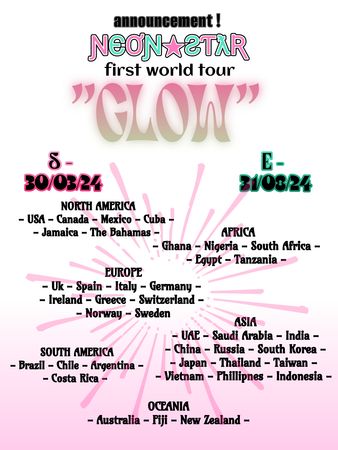 Neonstar world tour