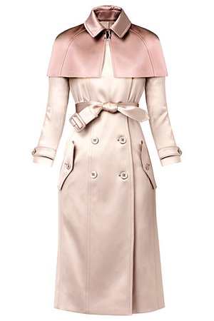 pink burberry trench
