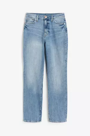 Mom Ultra High Ankle Jeans - Denim blue - Ladies | H&M US