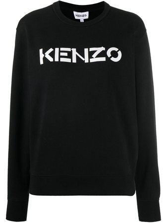 Kenzo Logo Print Sweatshirt - Farfetch