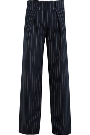Victoria, Victoria Beckham | Pinstriped stretch wool-blend wide-leg pants | NET-A-PORTER.COM