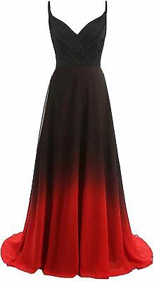 red ombre prom dress - Google Search