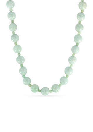 Effy® 14K Yellow Gold Natural Jade Beaded Necklace