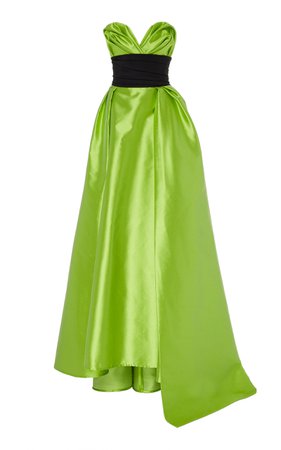 Strapless Satin Gown by Carolina Herrera | Moda Operandi