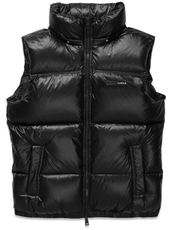 Purple Brand zipped puffer vest