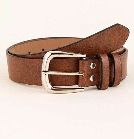 SHEIN brown leather belt