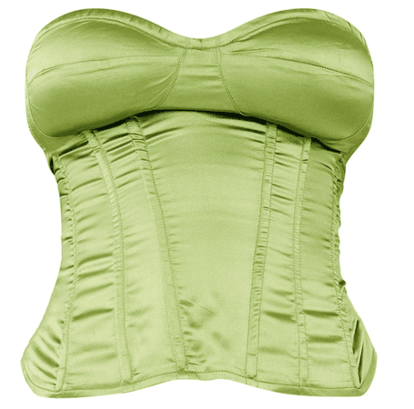 plt green corset top