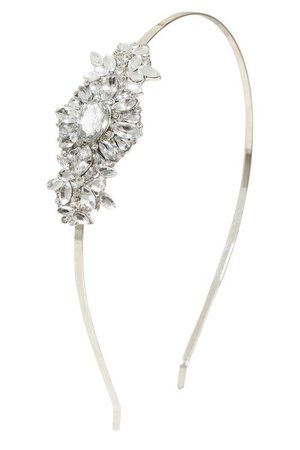 silver jewel headband