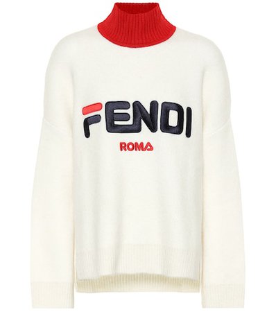 X Fila wool and cashmere sweater