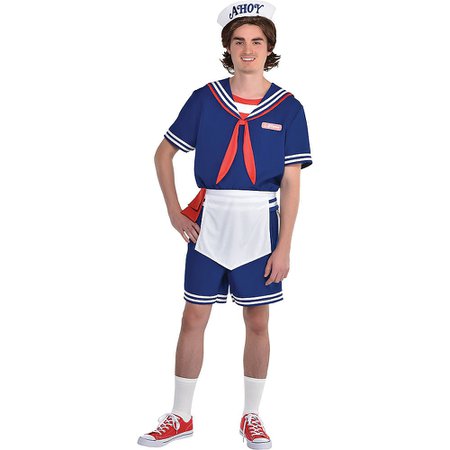 Adult Steve Scoops Ahoy Costume - Stranger Things | Party City