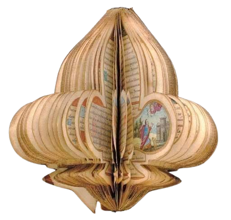 The Book of Hours, in the shape of a fleur-de-lys; ca. 1553, Paris, France.