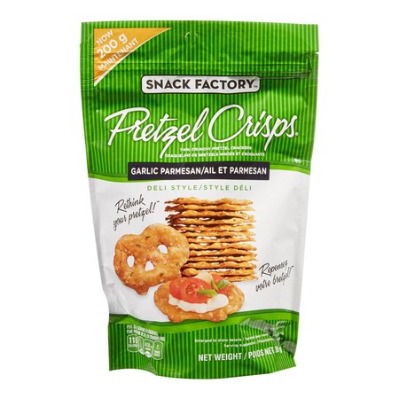 Snack Factory Pretzel Crisps Garlic Parmesan | Walmart Canada