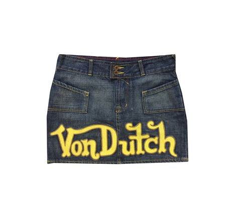 Von Dutch Denim Skirt 2000’s