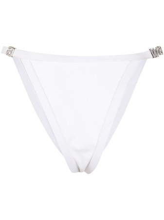 Shop white Alexander Wang crystal-logo bikini bottoms with Express Delivery - Farfetch