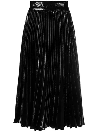 Dolce & Gabbana Metallic Pleated Skirt - Farfetch