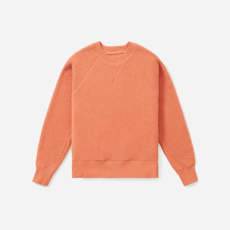 Women’s ReNew Fleece Raglan Sweatshirt | Everlane orange