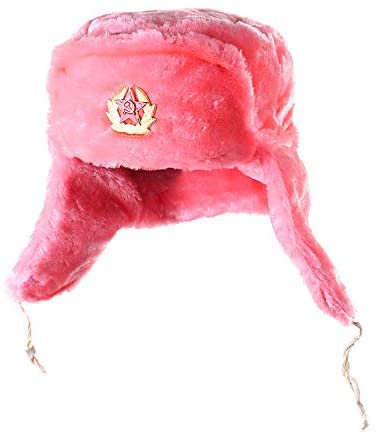 pink ussr commie hat