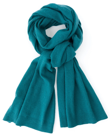 teal scarf