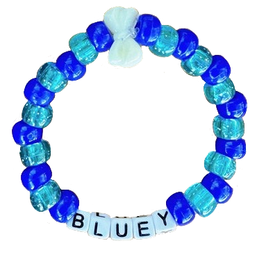 bluey kandi bracelet