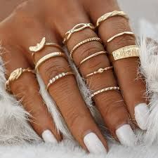 stacked rings set