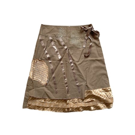 stunning vintage 90s patchwork fairy grunge skirt... - Depop