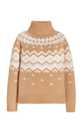 Sophi Fair Isle Cashmere Turtleneck Sweater By Bogner | Moda Operandi