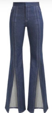 Chloe high rise jeans with cuts