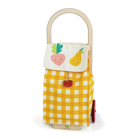 Buy Tender Leaf Toys Kids Pull Along Shopping Trolley - Yellow | AMARA