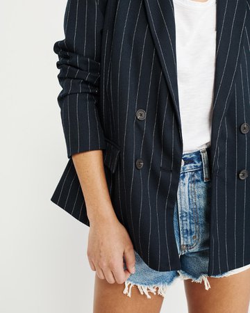 Womens Double Breasted Blazer | Womens Clearance | Abercrombie.com