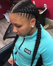 black girls with two braids - Google Search