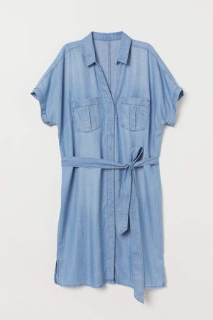 Shirt Dress - Blue