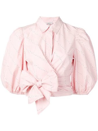 Ganni puff-sleeve blouse $157 - Buy Online SS19 - Quick Shipping, Price