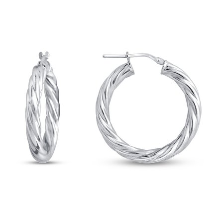 silver earrings hoops - Google Search