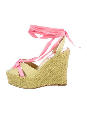 Christian Louboutin Platform Wedge Espadrilles - Shoes - CHT112279 | The RealReal