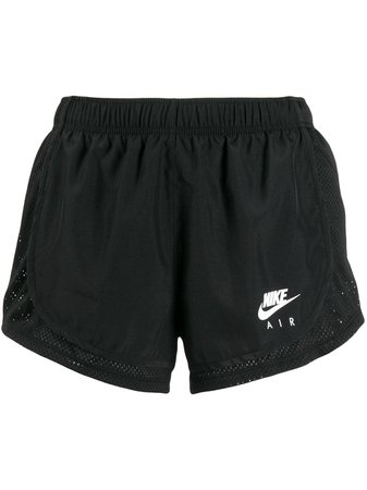 Black Nike Logo Print Running Shorts | Farfetch.com