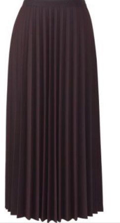 Uniqlo brown pleated skirt