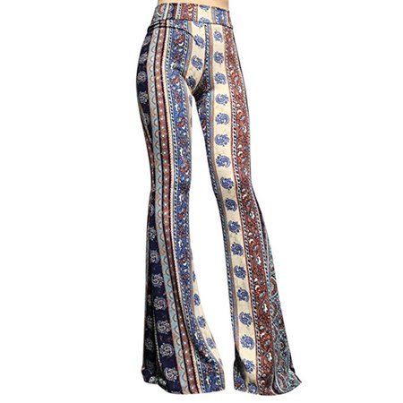 SMT Women's High Waist Wide Leg Long Palazzo Bell Bottom Yoga Pants at Amazon Women’s Clothing store:
